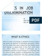 Ethics in Job Discrimination