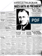 Chronicle-Telegram front page, March 4, 1933