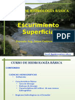 Curso Hidrología Cuencas Hidrográficas Escurrimeinto Superficial