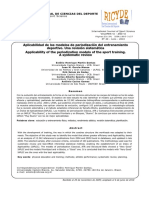 Aplicabilidad de Los Modelos de Periodización Del Entrenamiento