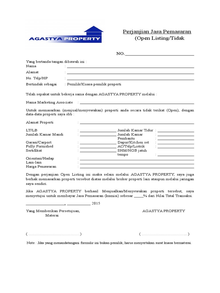 Contoh Surat Kebenaran Memiliki Tanah Ncr