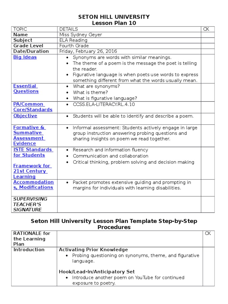 Plans