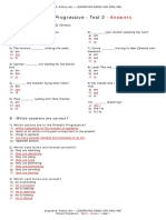 EXAM Present Progressive2 en Answers