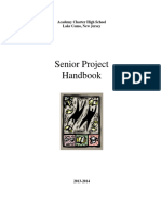 senior project handbook 2013-2014