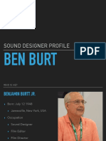 Sound Designer Profile: Ben Burt