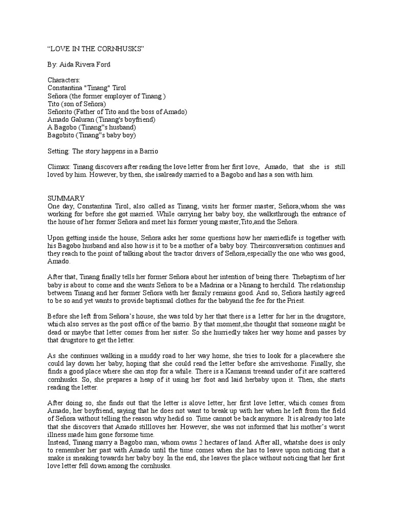 Love in the Cornhusks