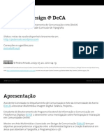 Type Design at DeCA: Slides Da Primeira Sessão