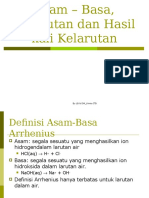 Asam-Basa, Kelarutan