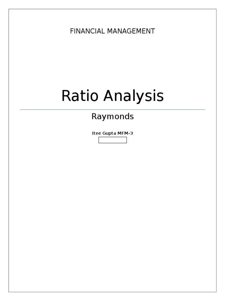 Ratio Analysis | PDF | Inventory | Market Liquidity