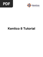 Kentico 8 Tutorial