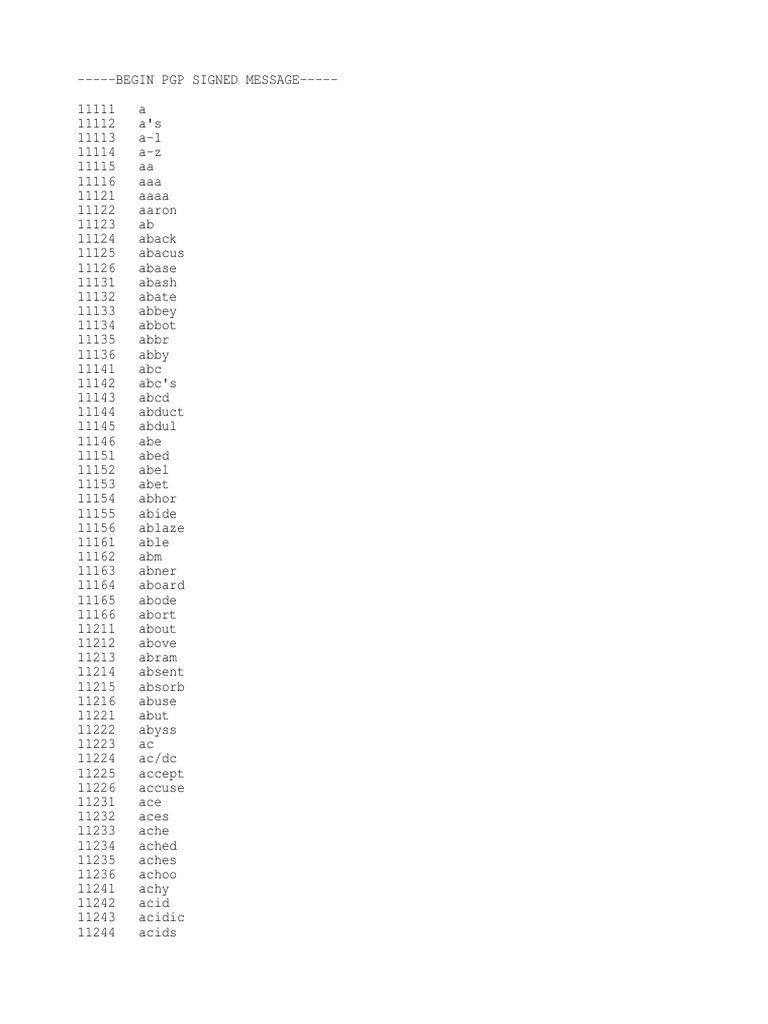 Beale.wordlist.asc Leisure Nature