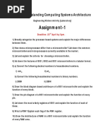 Assignment-1: IV.2 Understanding Computing Systems Architecture