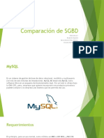 Comparación de SGBD