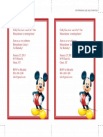 Simple Mickey Mouse Invite