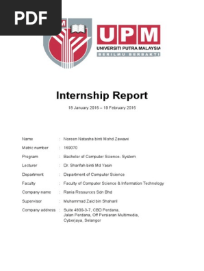 Internship Report