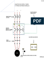 Diagrama Electrico de Control y Fuerza de Motor Trifasico de Presion Hidraulica