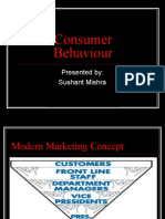 Consumer Behaviour: Presented By: Sushant Mishra