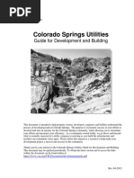 Colorado Springs Utilities: Guide For Development and Building