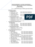 Department of Electrical & Electronic Engineering: Thesis Format