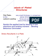 Analysis of Plated Structures: Flat Plate - Lateral Loading