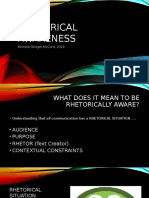 Rhetorical Awareness Powerpoint