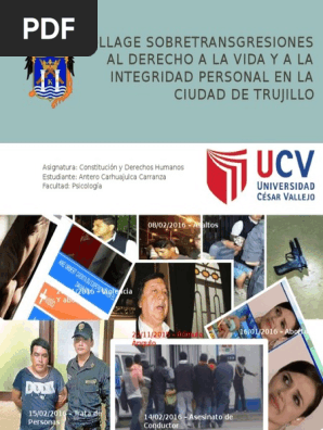 Collage Sobretransgresiones Al Derecho A La Vida Y