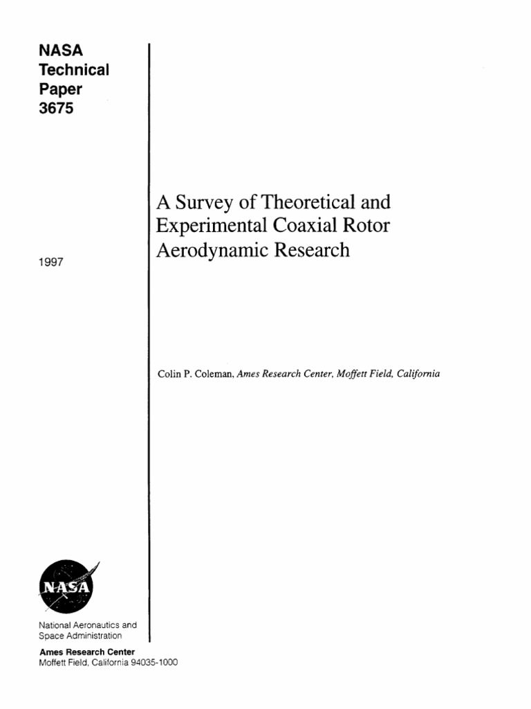 Coaxial Rotor Aerodynamics Survey | PDF | Helicopter Rotor | Helicopter