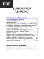 Supportfor Learningbrochure