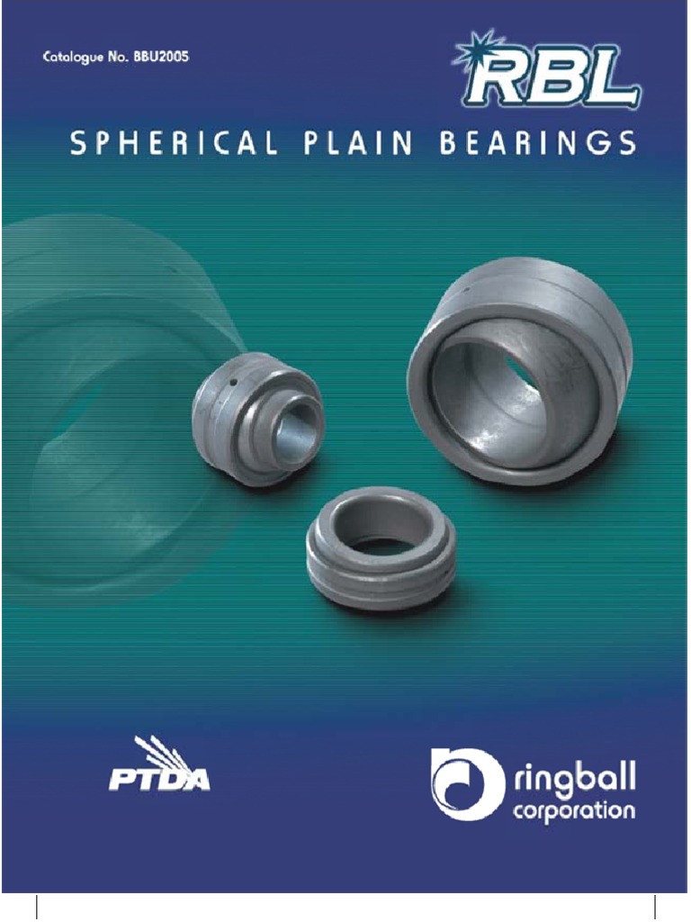 RBL Spherical Plain Bearings Engineering Tolerance Metalworking