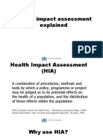 Health Impact Assessment