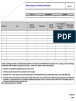 Employee: PPE Delivery, Usage and Maintenance Control Sheet
