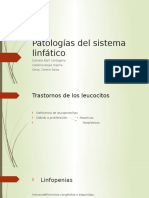 Patologías del sistema linfático