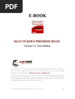 Download Kiat sukses promosi blog by apryn123 SN3019516 doc pdf