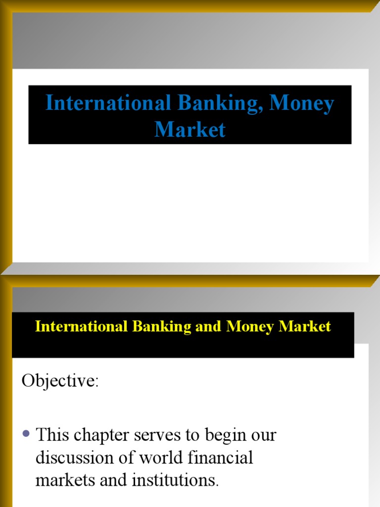 International Banking and Money Market Insights | PDF | Interbank ...