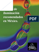 Niveles de Iluminación Recomendados en Mexico