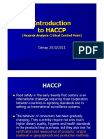 Introduction to HACCP