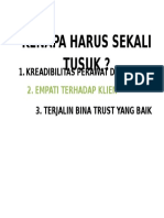 Kenapa Harus Sekali Tusuk ?: 1. Kreadibilitas Perawat Diakui