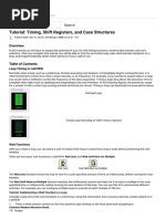 Timing, Shift Registers, and Case Structures - National Instruments