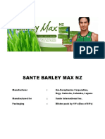 Sante Barley Max Nz Documents