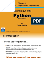 Starting out with Python - Chapter 1 PPT