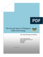 Phillipine Public Borrowings