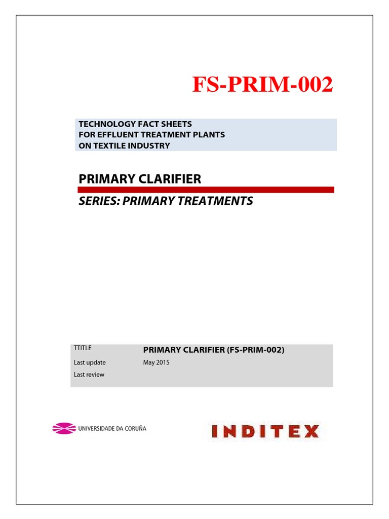 Primary Clarifier Design in ETPs | PDF | Sewage Treatment | Water Pollution