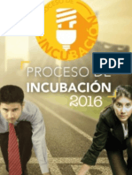 Convocatoria de Incubación 2016