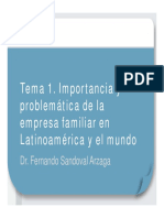 Tema 1 - Importancia de La Problematica de La Empresa Familiar en Latinoamérica