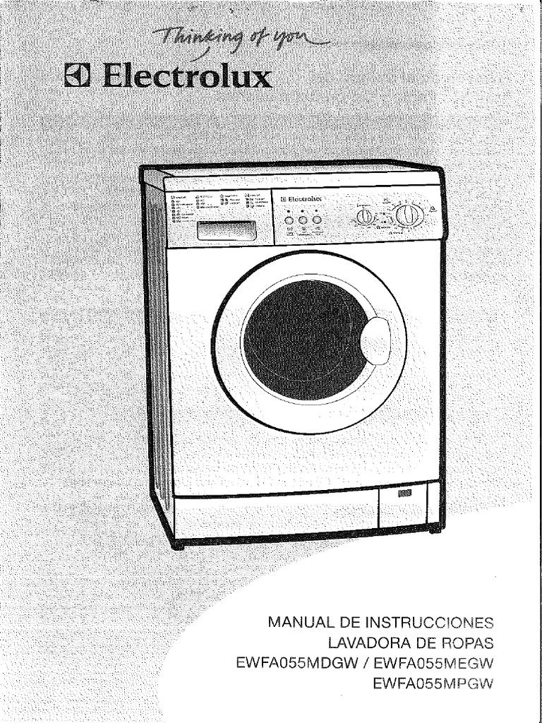 Lavadora Electrolux Manual