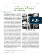 Aproximación histórica a la biología molecular a través de sus protagonistas, los conceptos y la terminología fundamental