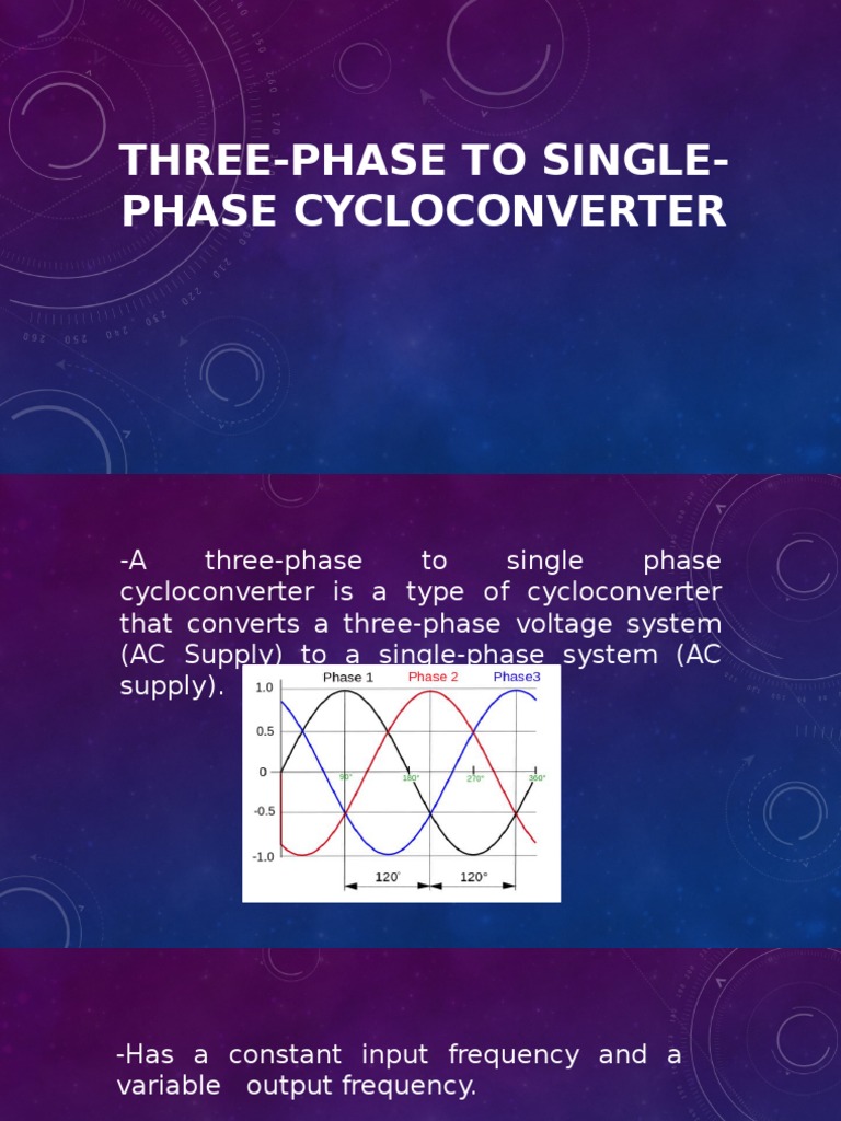 ThreePhase To SinglePhase Cycloconverter PDF Rectifier