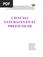 Ciencias Naturales en Preescolar