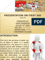 A Presentation On First Aid