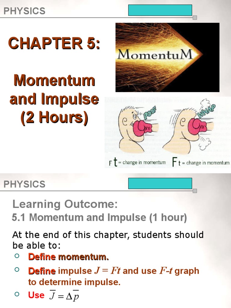 Momentum and Impulse in Physics | PDF | Collision | Momentum